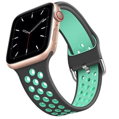 Breathable Silicone Apple Watch Bands - 19 color options 38mm - 49mm -