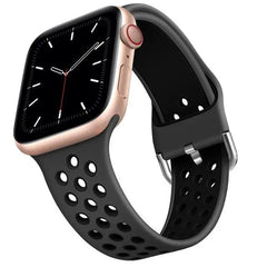 Breathable Silicone Apple Watch Bands - 19 color options 38mm - 49mm -