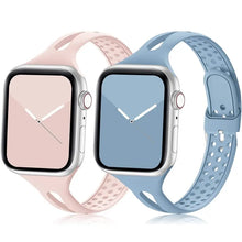 Load image into Gallery viewer, Breathable Silicone Apple Watch Bands - 27 color options 38mm - 49mm Axios Bands
