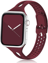 Load image into Gallery viewer, Breathable Silicone Apple Watch Bands - 27 color options 38mm - 49mm Axios Bands