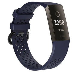 Breathable Silicone Fitbit Band For Charge 3 & 4 - 13 color options -