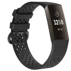 Breathable Silicone Fitbit Band For Charge 3 & 4 - 13 color options -