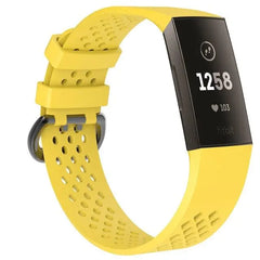 Breathable Silicone Fitbit Band For Charge 3 & 4 - 13 color options -