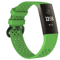 Breathable Silicone Fitbit Band For Charge 3 & 4 - 13 color options -