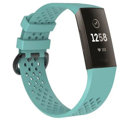 Breathable Silicone Fitbit Band For Charge 3 & 4 - 13 color options -