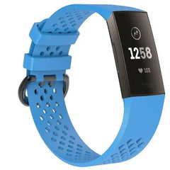Breathable Silicone Fitbit Band For Charge 3 & 4 - 13 color options -