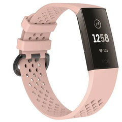Breathable Silicone Fitbit Band For Charge 3 & 4 - 13 color options -