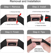 Load image into Gallery viewer, Breathable Silicone Fitbit Band For Charge 3 & 4 - 13 color options Axios Bands
