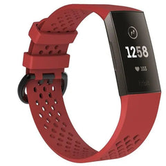 Breathable Silicone Fitbit Band For Charge 3 & 4 - 13 color options -