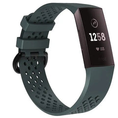 Breathable Silicone Fitbit Band For Charge 3 & 4 - 13 color options -