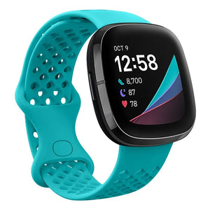 Breathable Silicone Fitbit Band For Versa 3 / 4 - Sense 1 / 2  (10 color options) Axios Bands