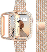 Load image into Gallery viewer, Case + Stainless Steel Metal Apple Watch Bands - 12 color options 38mm - 49mm Axios Bands