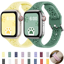 Load image into Gallery viewer, Dog Paw Silicone Apple Watch Bands - 16 color options 38mm - 49mm Axios Bands