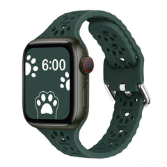 Dog Paw Silicone Apple Watch Bands - 16 color options 38mm - 49mm -