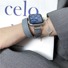 Load image into Gallery viewer, Double Wrap Leather Apple Watch Bands - 15 color options 38mm - 49mm Axios Bands