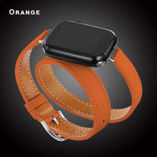 Load image into Gallery viewer, Double Wrap Leather Apple Watch Bands - 15 color options 38mm - 49mm Axios Bands