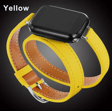 Load image into Gallery viewer, Double Wrap Leather Apple Watch Bands - 15 color options 38mm - 49mm Axios Bands