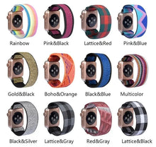 Load image into Gallery viewer, Elastic Nylon Apple Watch Bands - 32 color options 38mm - 49mm Axios Bands
