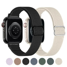 Load image into Gallery viewer, Elastic Nylon Fabric Apple Watch Bands - 7 color options 38mm - 49mm Axios Bands