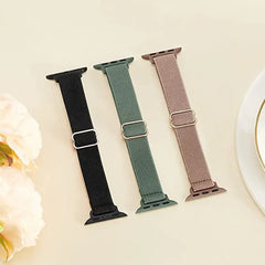 Slim Elastic Nylon Fabric Apple Watch Bands - 7 color options 38mm - 49mm -
