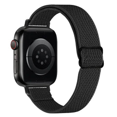 Slim Elastic Nylon Fabric Apple Watch Bands - 7 color options 38mm - 49mm -
