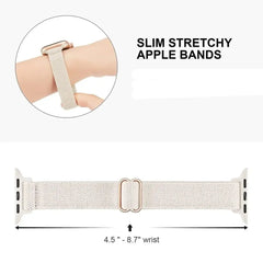 Slim Elastic Nylon Fabric Apple Watch Bands - 7 color options 38mm - 49mm -