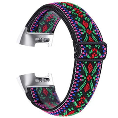 Elastic Nylon Fitbit Band For Charge 3 & 4 - twelve color options - 