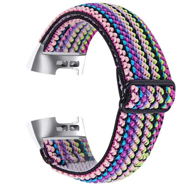 Elastic Nylon Fitbit Band For Charge 3 & 4 - twelve color options Axios Bands