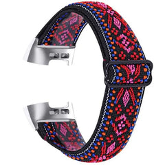 Elastic Nylon Fitbit Band For Charge 3 & 4 - twelve color options - 