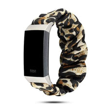 Load image into Gallery viewer, Elastic Scrunchie Fitbit Band For Charge 3 &amp; 4 - eight color options Axios Bands
