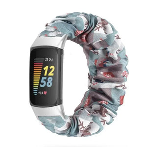 Elastic Scrunchie Fitbit Band For Charge 5 - 80 color options Axios Bands