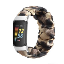 Load image into Gallery viewer, Elastic Scrunchie Fitbit Band For Charge 5 - 80 color options Axios Bands
