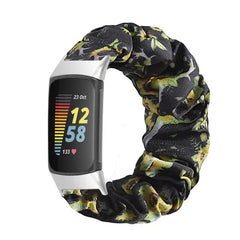 Elastic Scrunchie Fitbit Band For Charge 5 & 6 - 80 color options - 