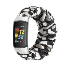 Load image into Gallery viewer, Elastic Scrunchie Fitbit Band For Charge 5 - 80 color options Axios Bands
