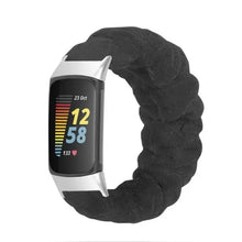 Load image into Gallery viewer, Elastic Scrunchie Fitbit Band For Charge 5 - 80 color options Axios Bands
