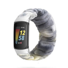 Load image into Gallery viewer, Elastic Scrunchie Fitbit Band For Charge 5 - 80 color options Axios Bands
