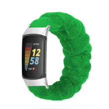 Load image into Gallery viewer, Elastic Scrunchie Fitbit Band For Charge 5 - 80 color options Axios Bands
