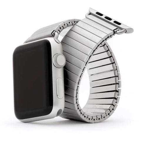 Elastic Stretchy Stainless Steel Metal Apple Watch Bands - 2 color options 38mm - 49mm -