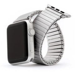Elastic Stretchy Stainless Steel Metal Apple Watch Bands - 2 color options 38mm - 49mm -