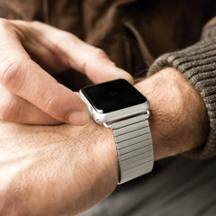 Elastic Stretchy Stainless Steel Metal Apple Watch Bands - 2 color options 38mm - 49mm -