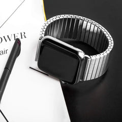 Elastic Stretchy Stainless Steel Metal Apple Watch Bands - 2 color options 38mm - 49mm -