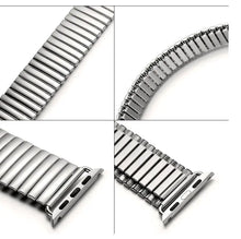 Load image into Gallery viewer, Elastic Stretchy Stainless Steel Metal Apple Watch Bands - 2 color options 38mm - 49mm Axios Bands