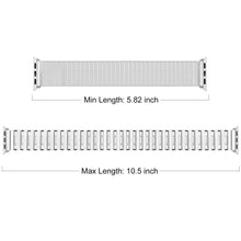 Load image into Gallery viewer, Elastic Stretchy Stainless Steel Metal Apple Watch Bands - 2 color options 38mm - 49mm Axios Bands
