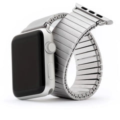 Elastic Stretchy Stainless Steel Metal Apple Watch Bands - 2 color options 38mm - 49mm -