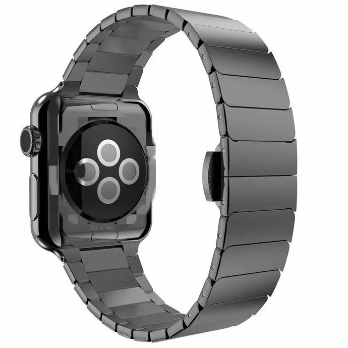 Elegant Starlight Stainless Steel Link Strap for Apple Watch Band 38mm to 49mm - 8 Colors Axios Bands