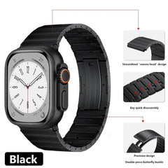 Elegant Starlight Stainless Steel Link Strap for Apple Watch Band 38mm to 49mm - 8 Colors - 