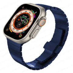 Elegant Starlight Stainless Steel Link Strap for Apple Watch Band 38mm to 49mm - 8 Colors - 