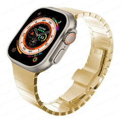 Elegant Starlight Stainless Steel Link Strap for Apple Watch Band 38mm to 49mm - 8 Colors - 