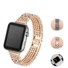 Load image into Gallery viewer, Elegant Women&#39;s Diamond Strap for Apple Watch Band - 3 Colors Axios Bands
