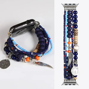 Fashion Beads Jewelry Bracelet Strap for Apple Watch Band - 36 Colors Axios Bands